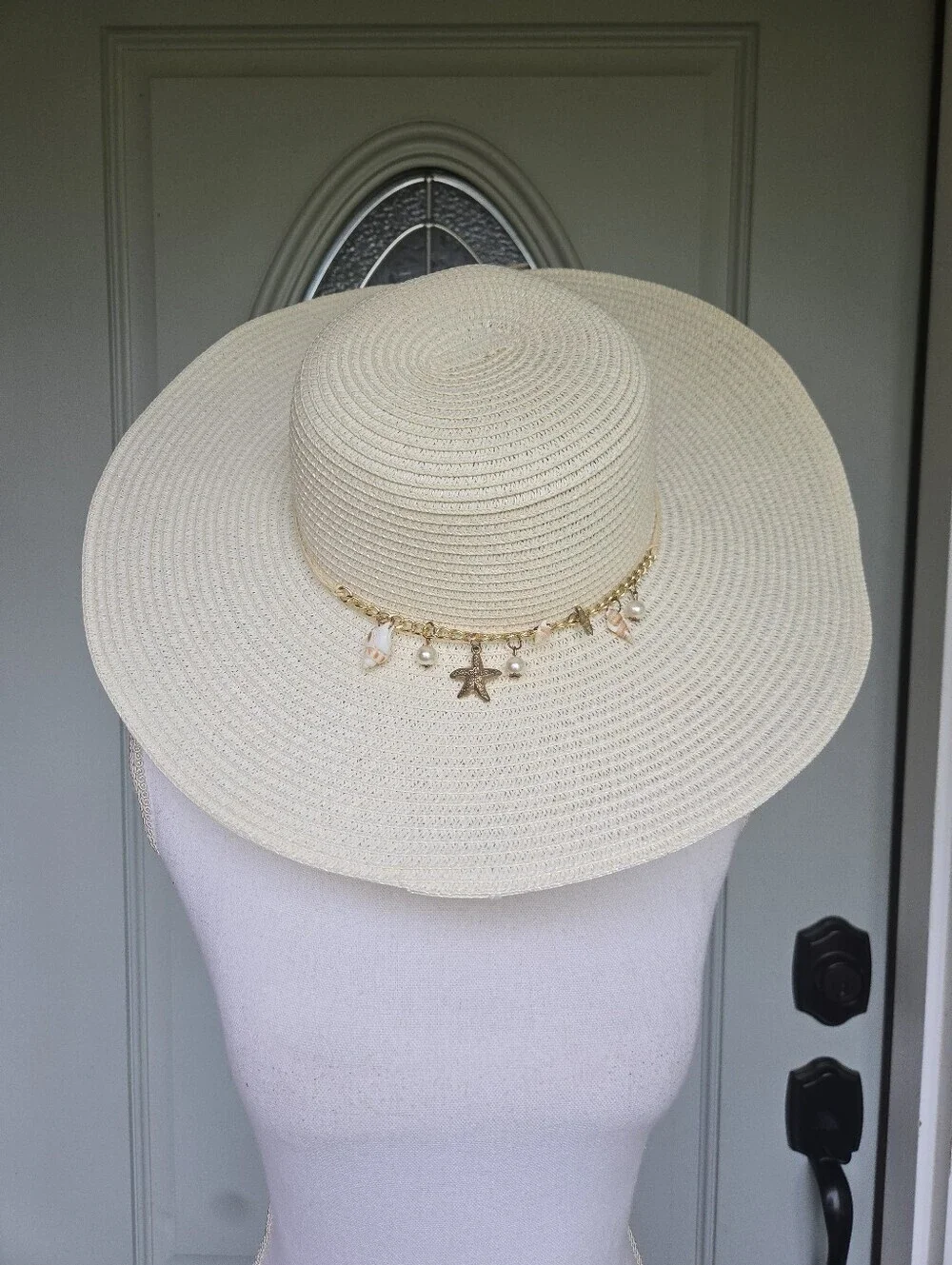 Lucky 7 USA Shell Beaded Floppy Hat